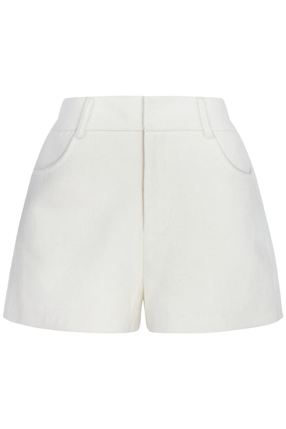 White Woolen Jacket and Pants Set-Up
