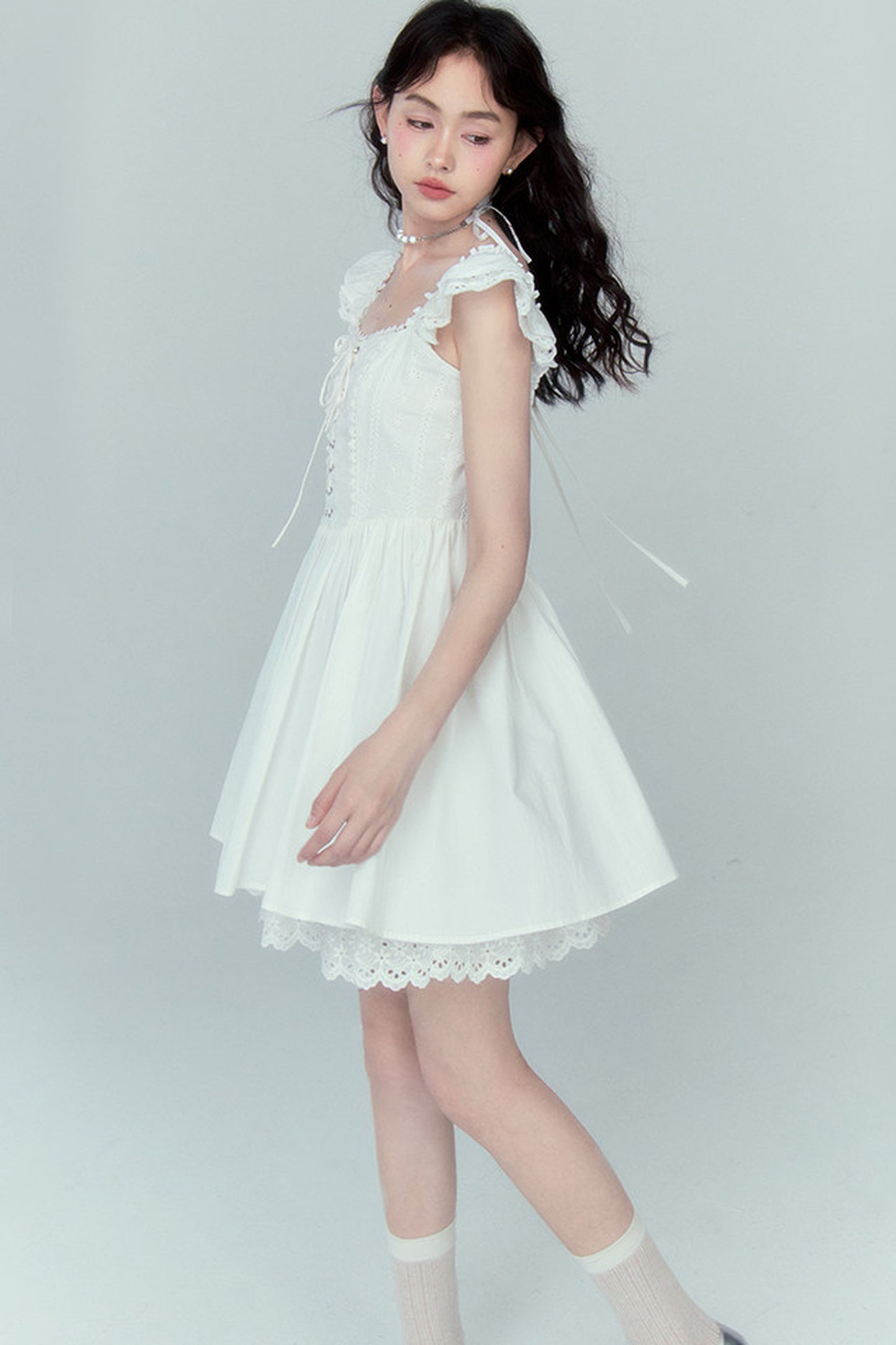 Jacquard Lace Patchwork Dress