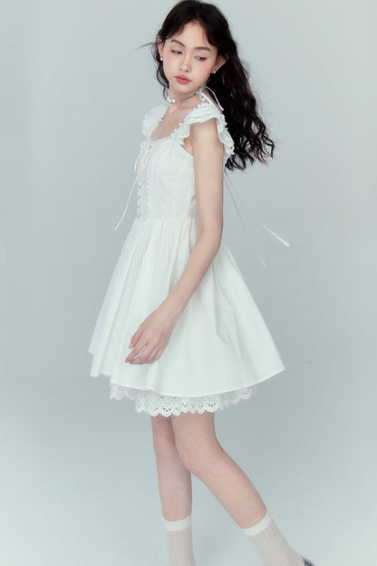 Jacquard Lace Patchwork Dress