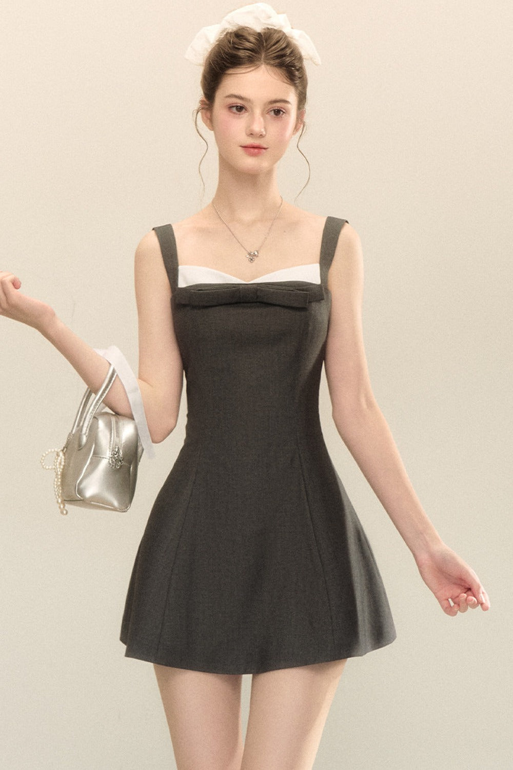 Bow-Knot Suspender Dress