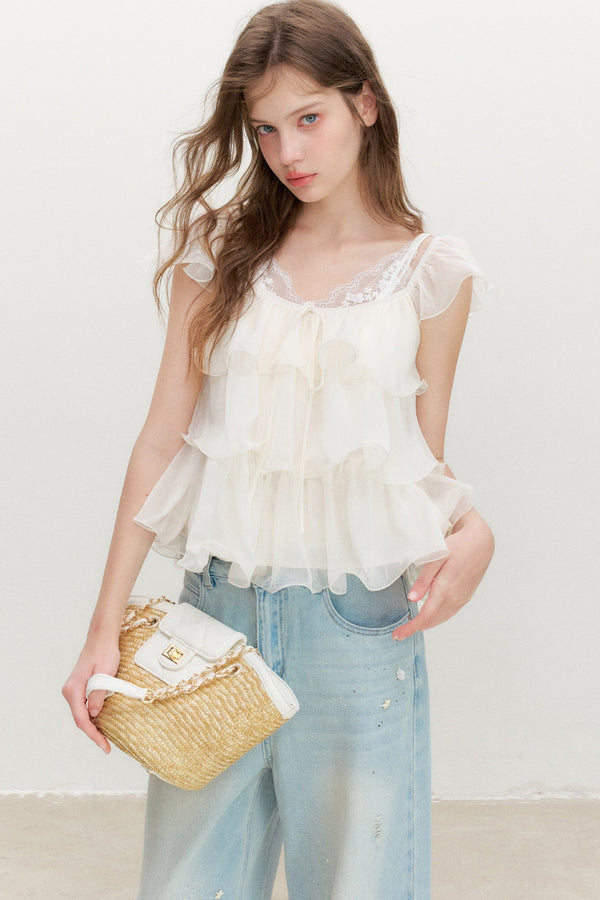 Ruffle Off-Shoulder Top