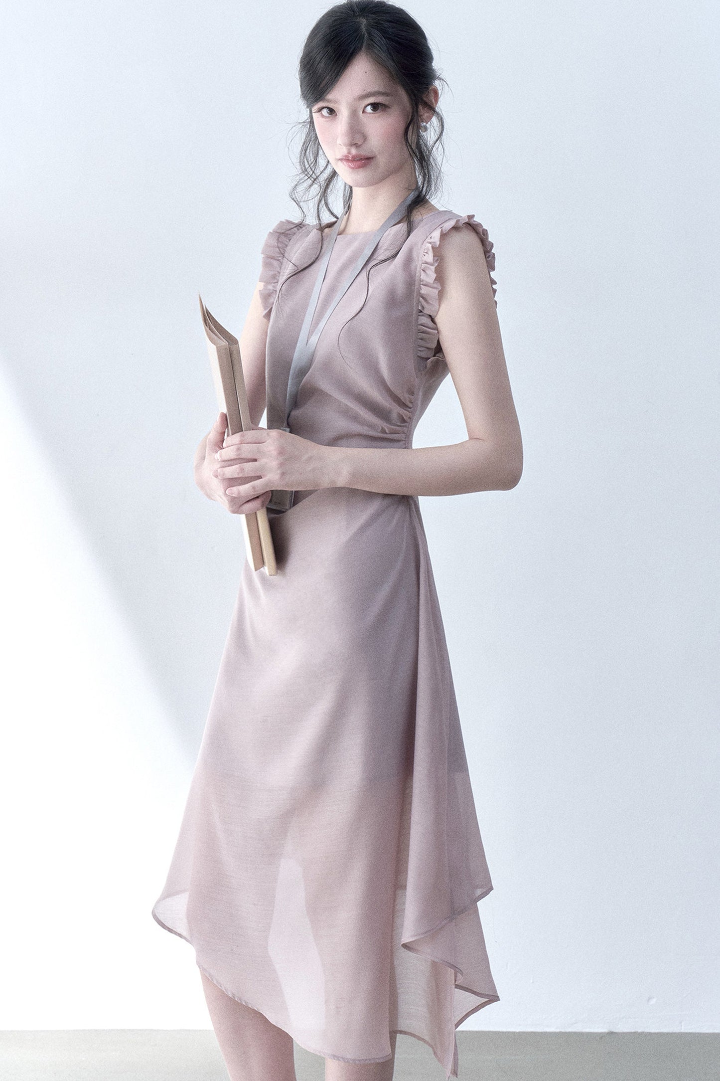 Inclined Moonlight Asymmetrical Dress