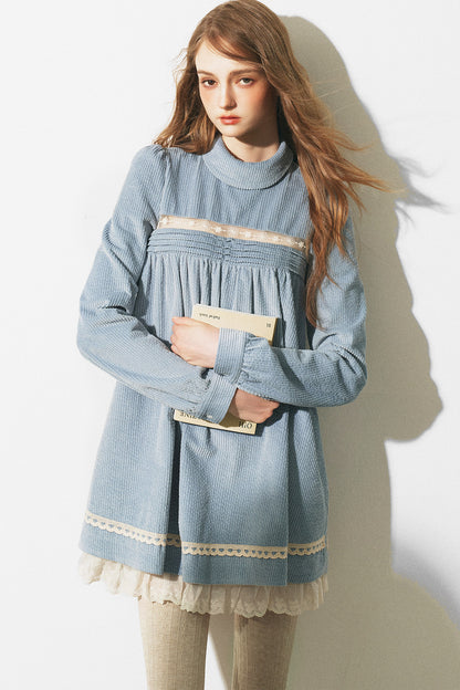 Haze Blue Babydoll Dress