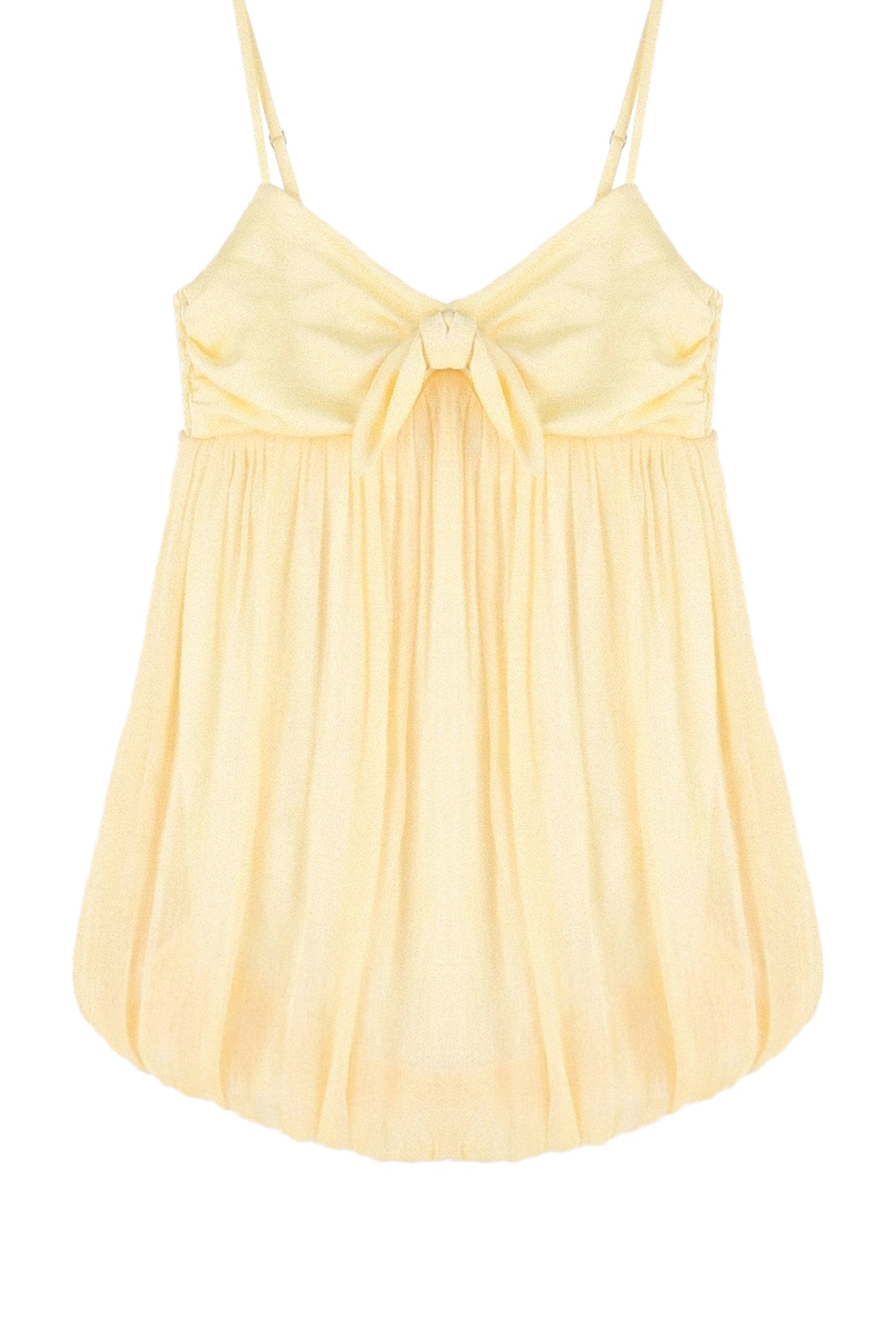 Flowing Puffy Flower Bud Camisole Top Set-Up
