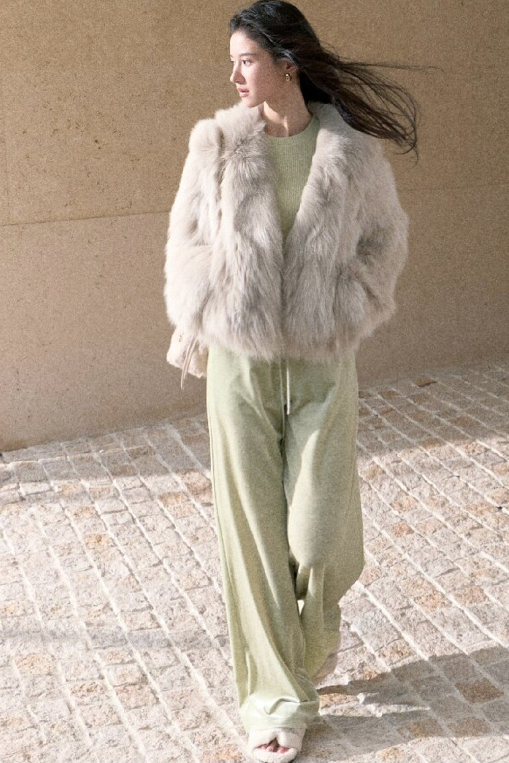 Short Fox Fur Jacket