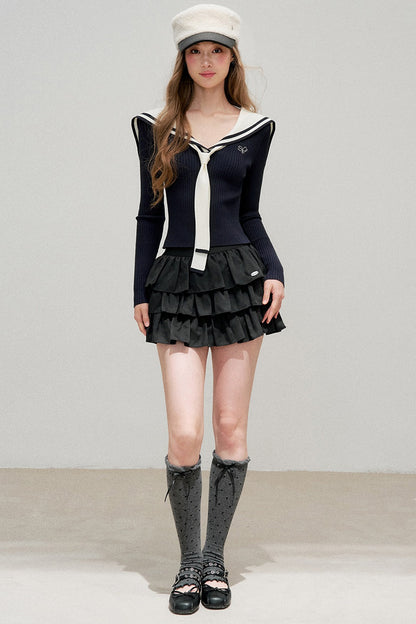 Sailor Collar Knit Sweater