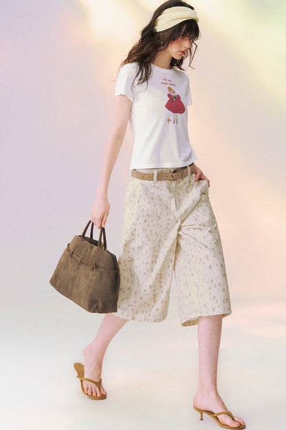 Spotted Deer Denim Pants