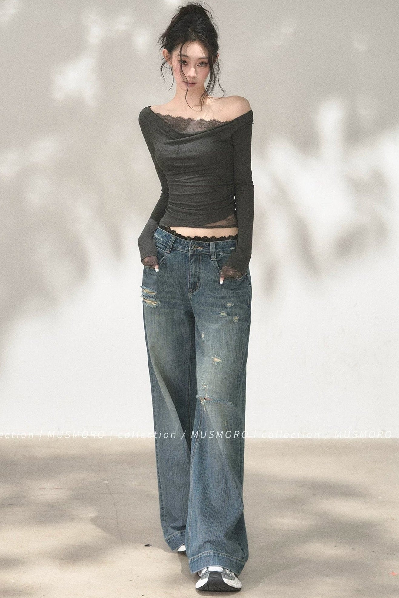 Lace Off-Shoulder Top