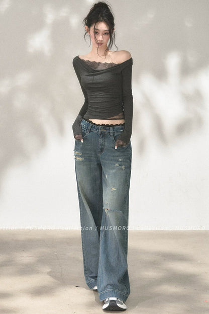 Lace Off-Shoulder Top