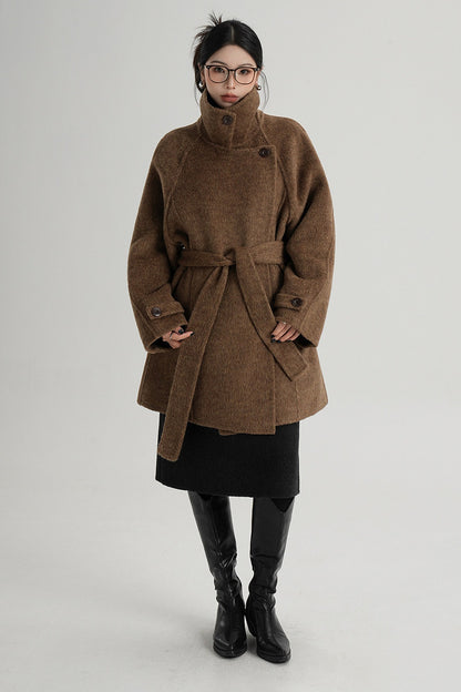 Mid-Length Double-Sided Wool Coat