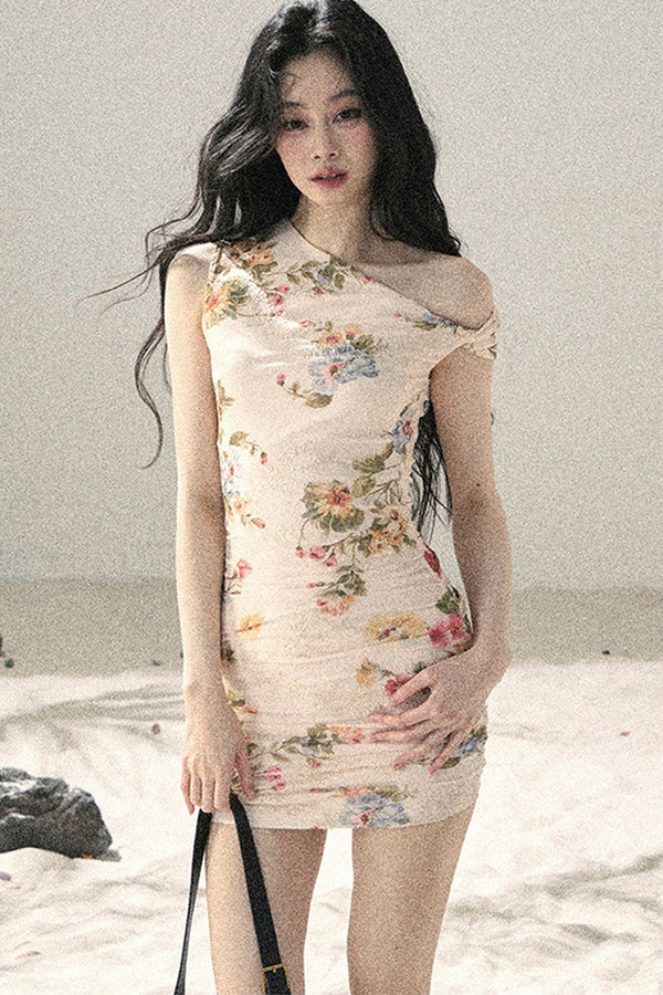 Elegant French Floral Dress