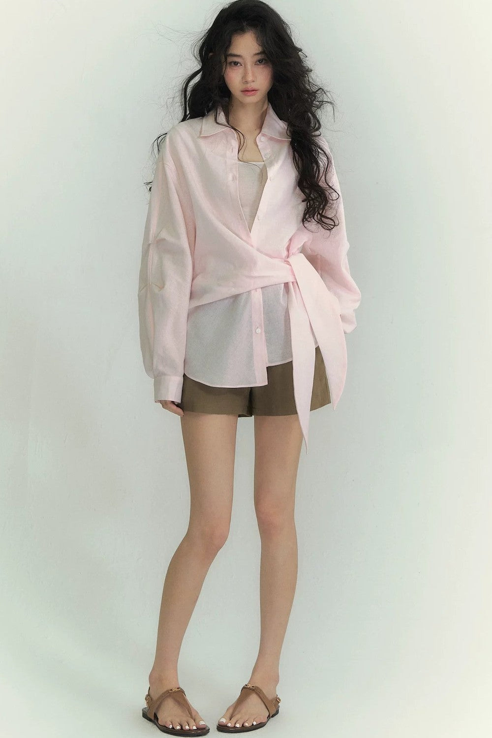 Somesowe Breathable Lace-Up Shirt