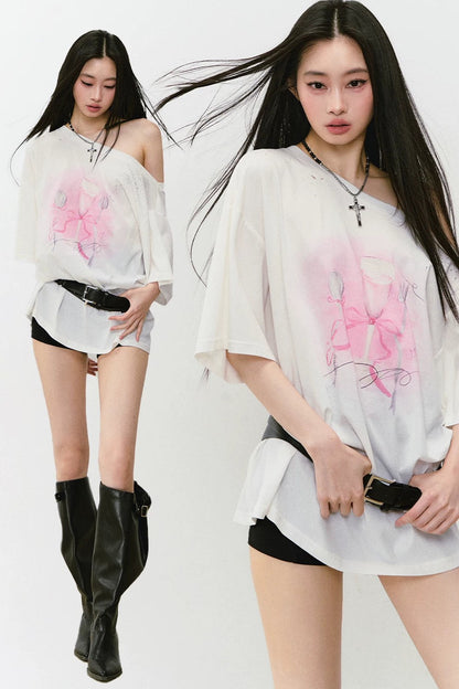 Rhinestone Off-Shoulder Top