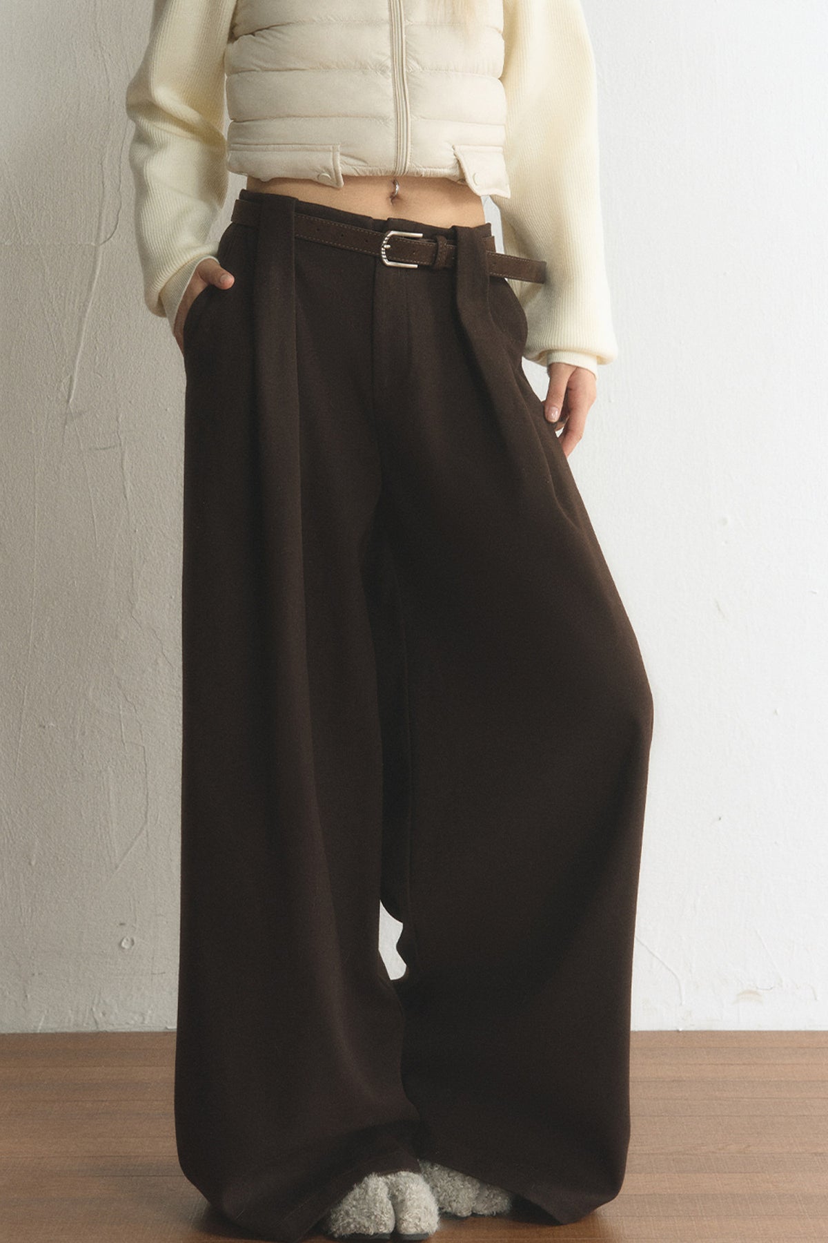 High-Waisted Wide-Leg Pants