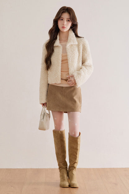 Retro Lamb Wool Plush Jacket