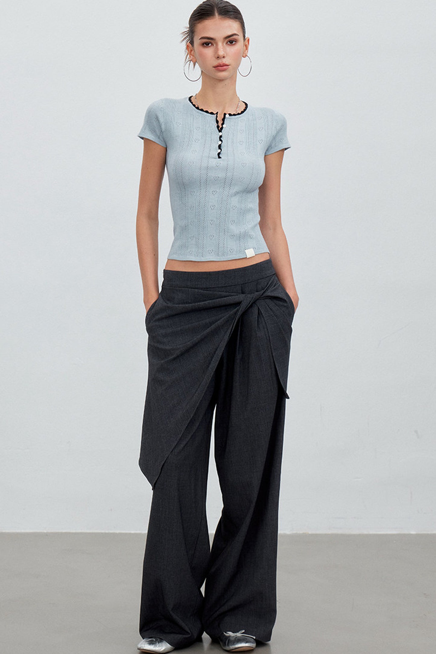 Heartbeat Ruffled Henley Top