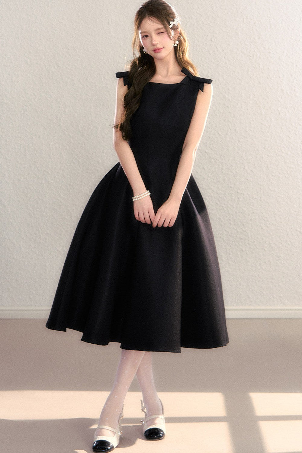 Vestido francés efecto adelgazante