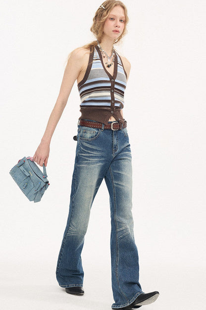 Low-Waist Wide-Leg Jeans