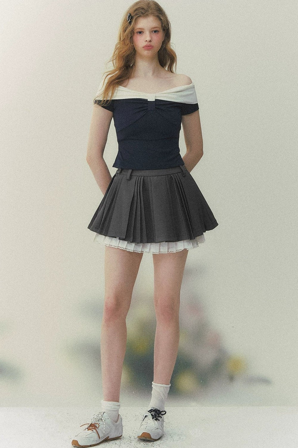 Retro Knit Short Sleeve Top