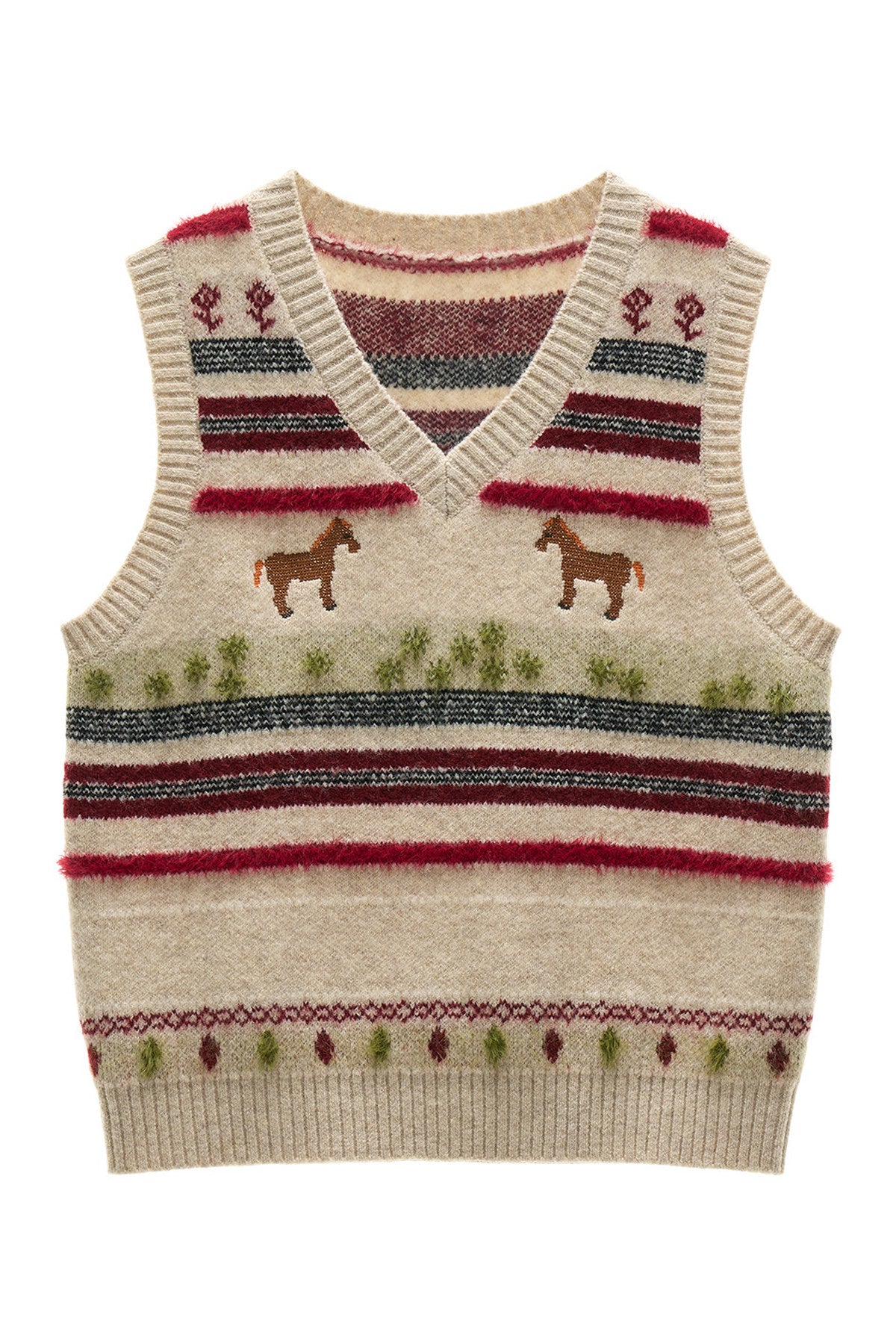Pastoral Pony Knot-Free Knit Vest