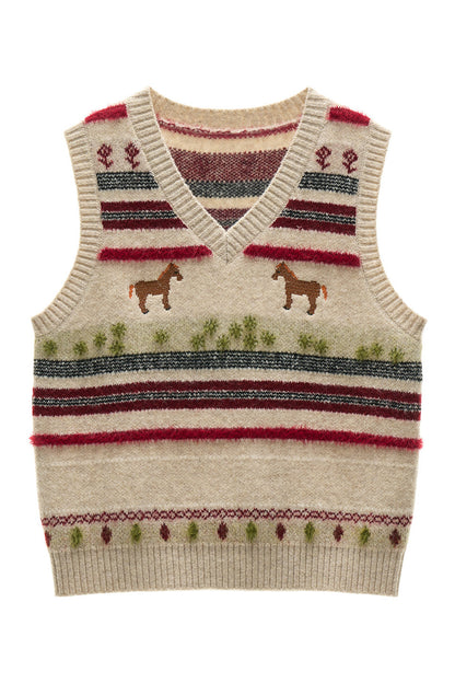 Pastoral Pony Knot-Free Knit Vest