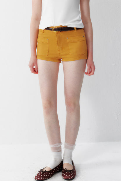 High-Waisted Denim Shorts