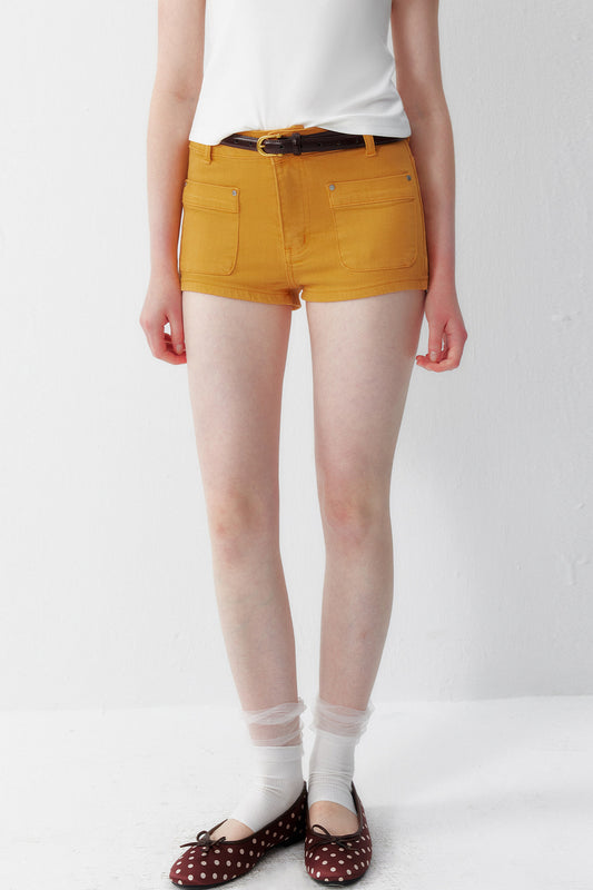 High-Waisted Denim Shorts