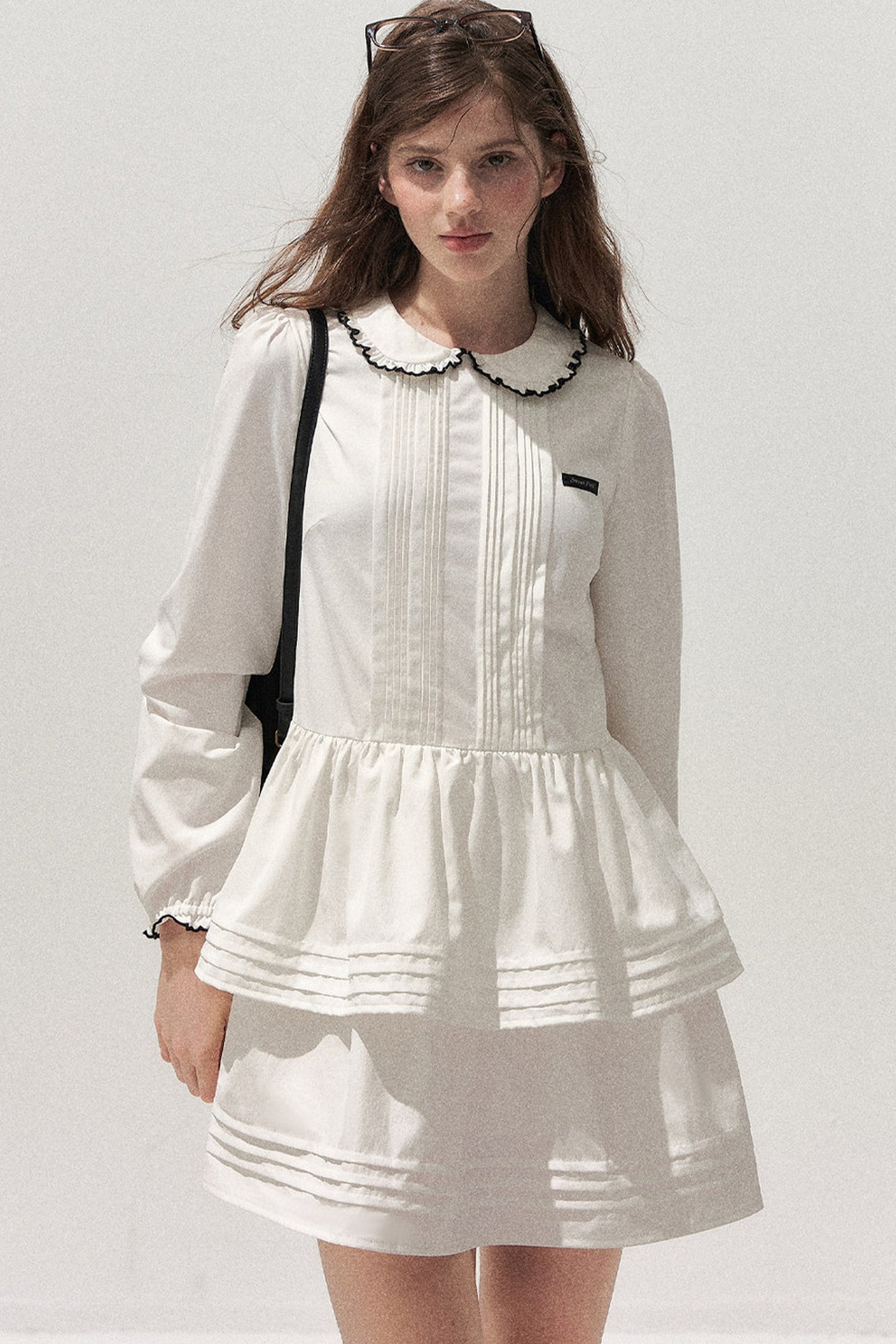Tuck Pleated Cake Dress