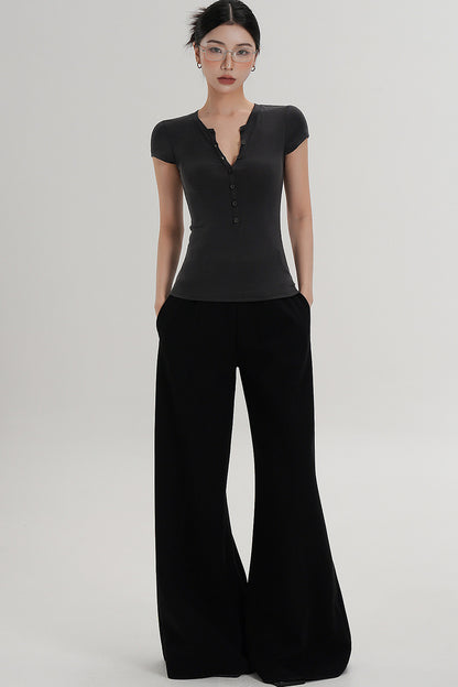 Pantaloni svasati eleganti a vita alta