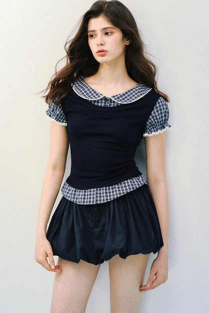 Tencel Wool Two-Piece Blouse