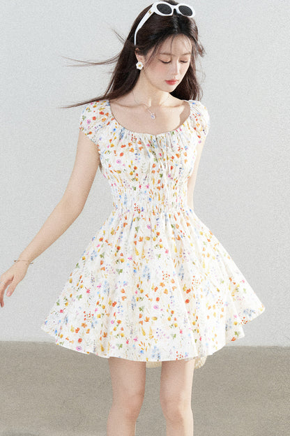 Floral Print A-Line Dress