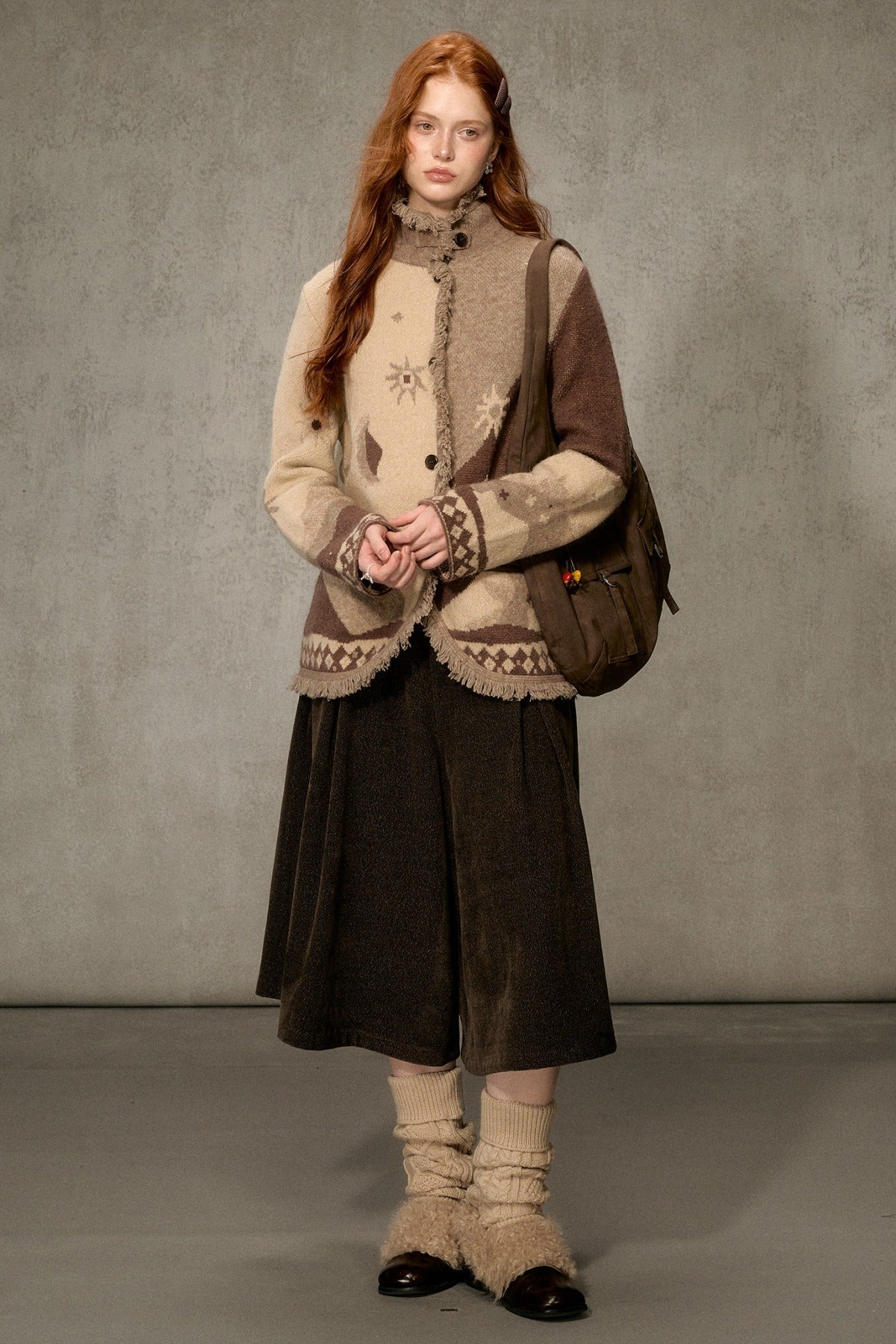 Forest Path Wide-Leg Skirt