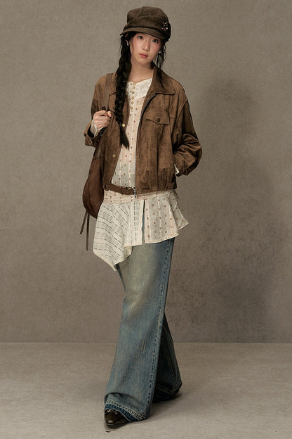 Retro Leather Biker Jacket