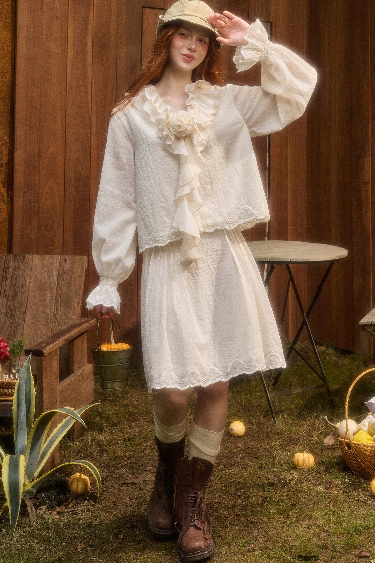 Tencel Cotton Lace Trim Set