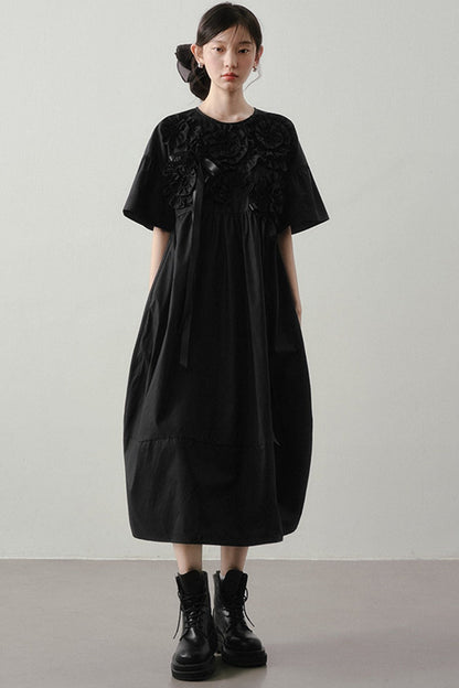 Heavy-Duty Three-Dimensional Floral Dress