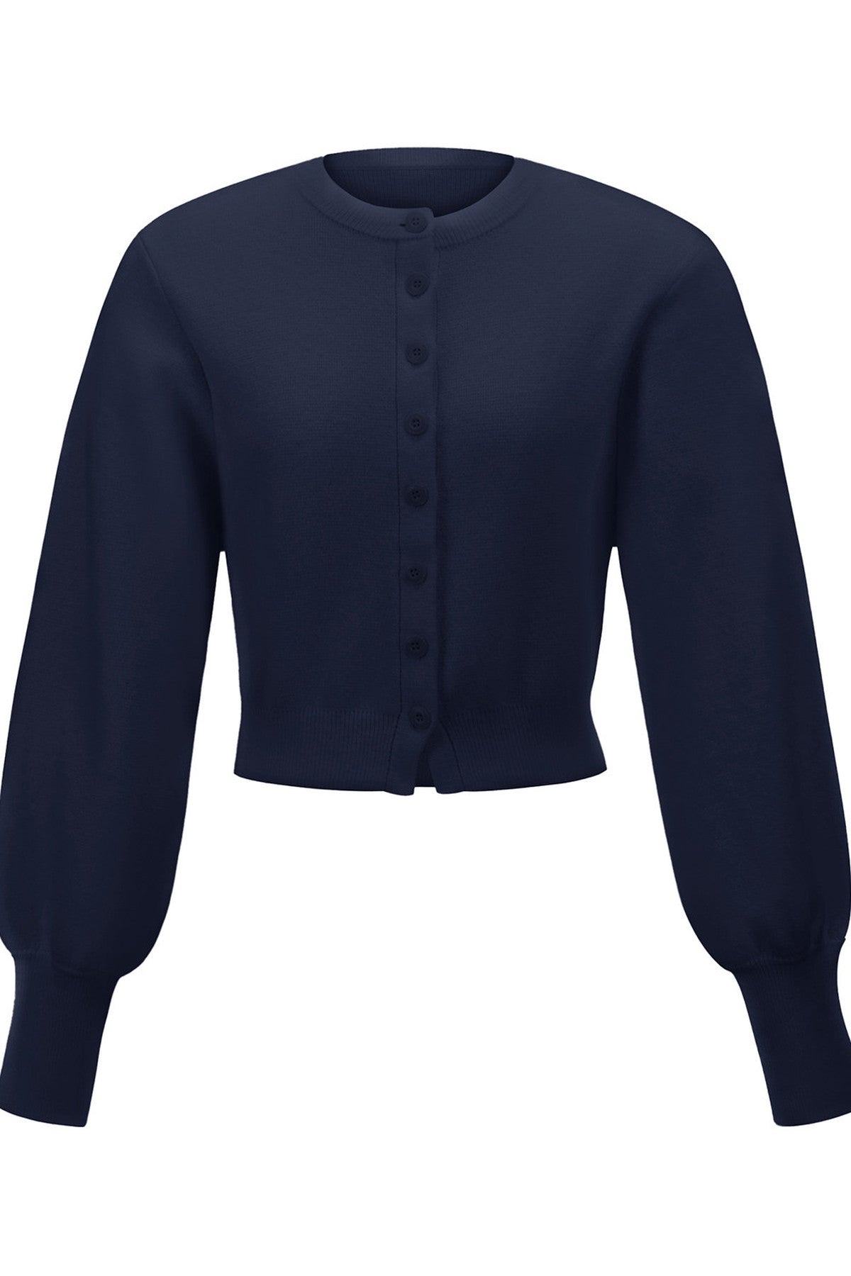 Pure Wool Round Neck Cardigan