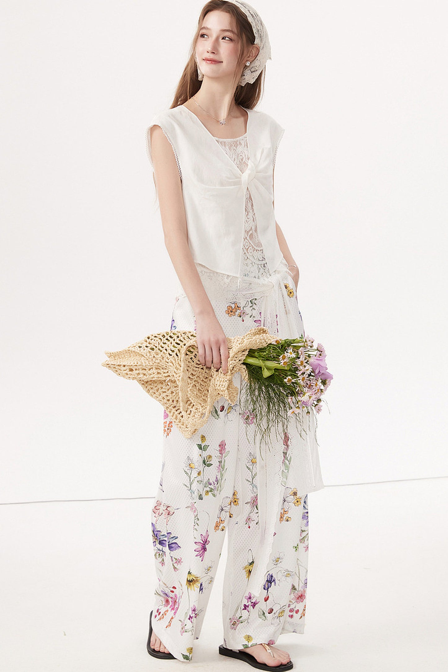 Sleeveless Linen Blouse