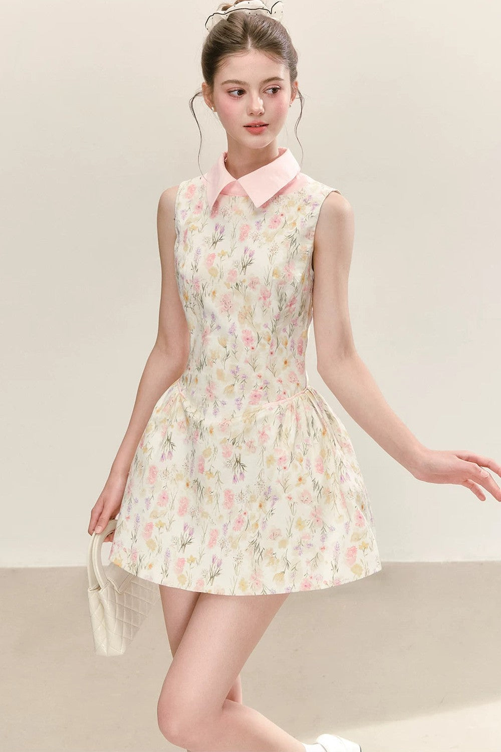 Floral Pleated Summer Dress