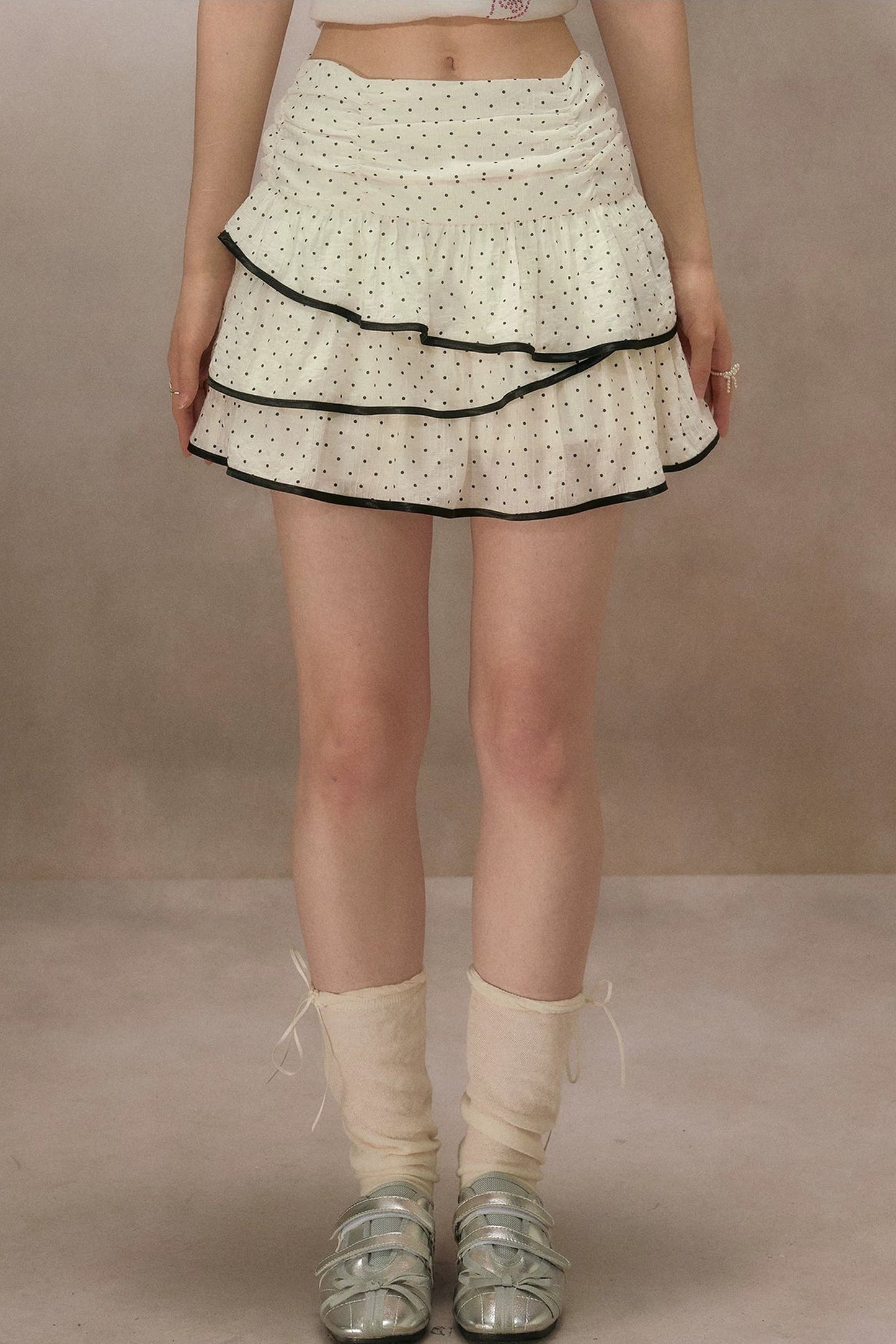 Dot Truffle Irregular Cake Skirt