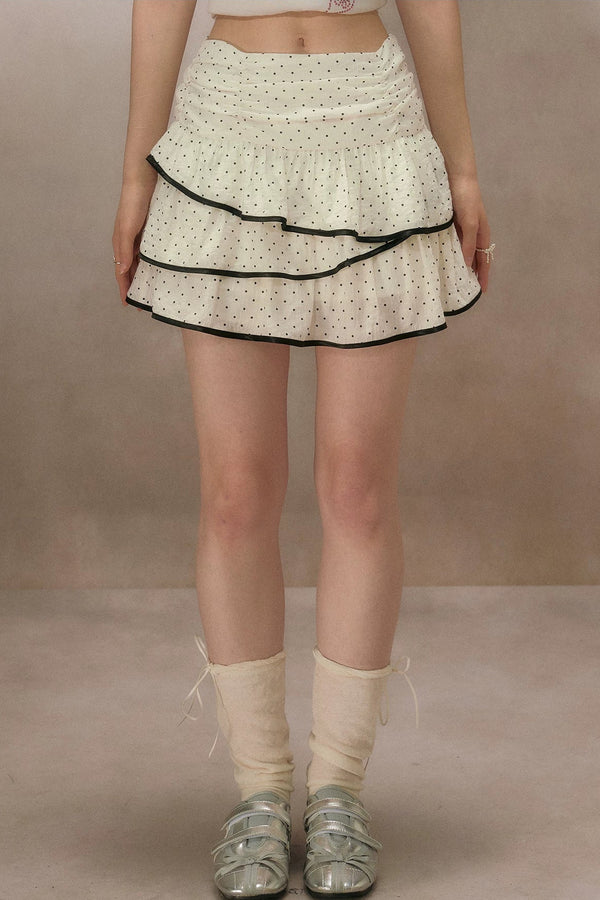 Dot Truffle Irregular Cake Skirt