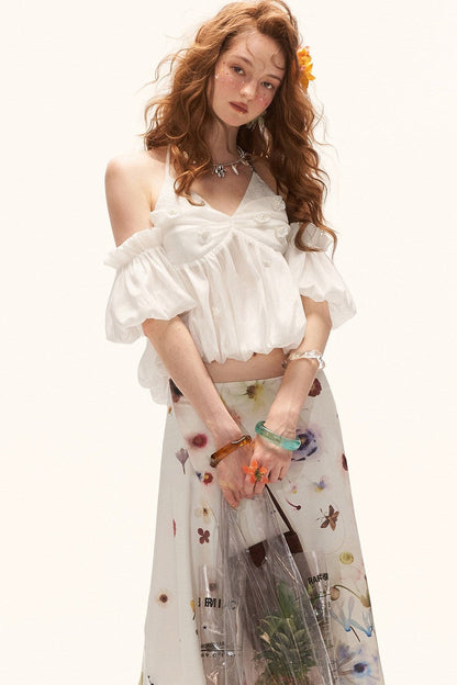 Puff Sleeve Floral Camisole Top