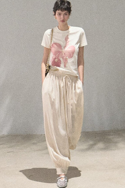 Cotton Printed Short Sleeve Top