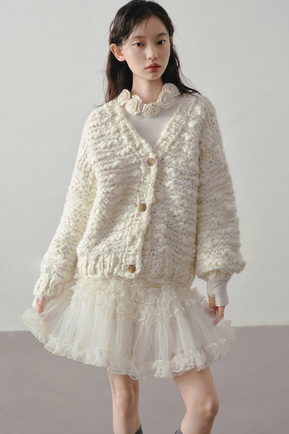 Multi-Layered Tulle Ruffle Skirt