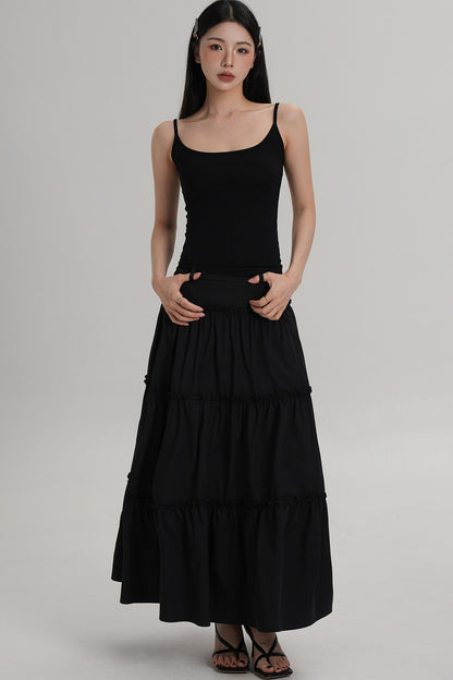 Elegant Pleated A-Line Skirt