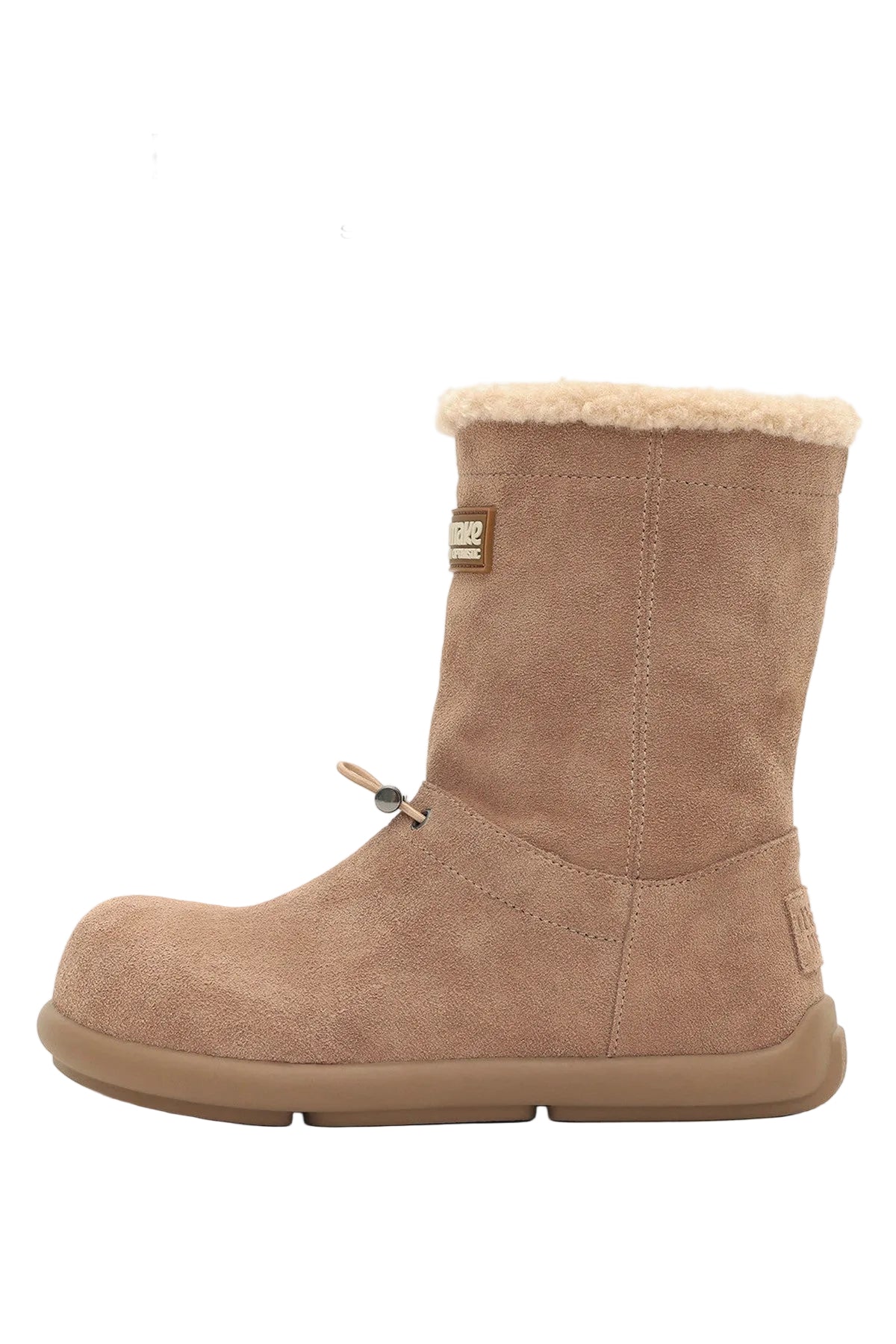 Fleece-Lined Flat Snow Boots