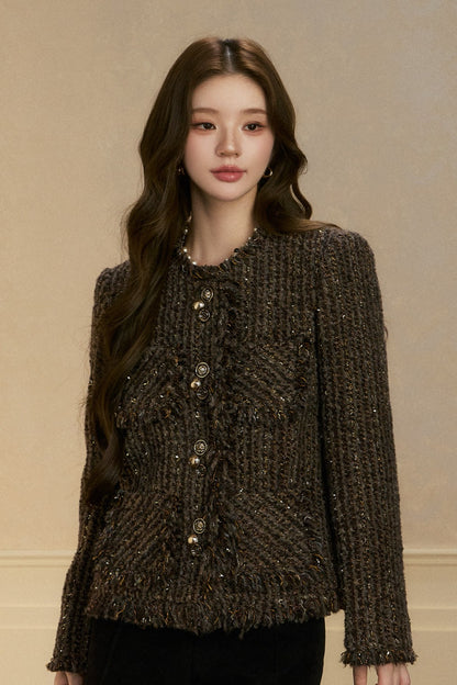 Four Pocket Brushed Wool Jacket