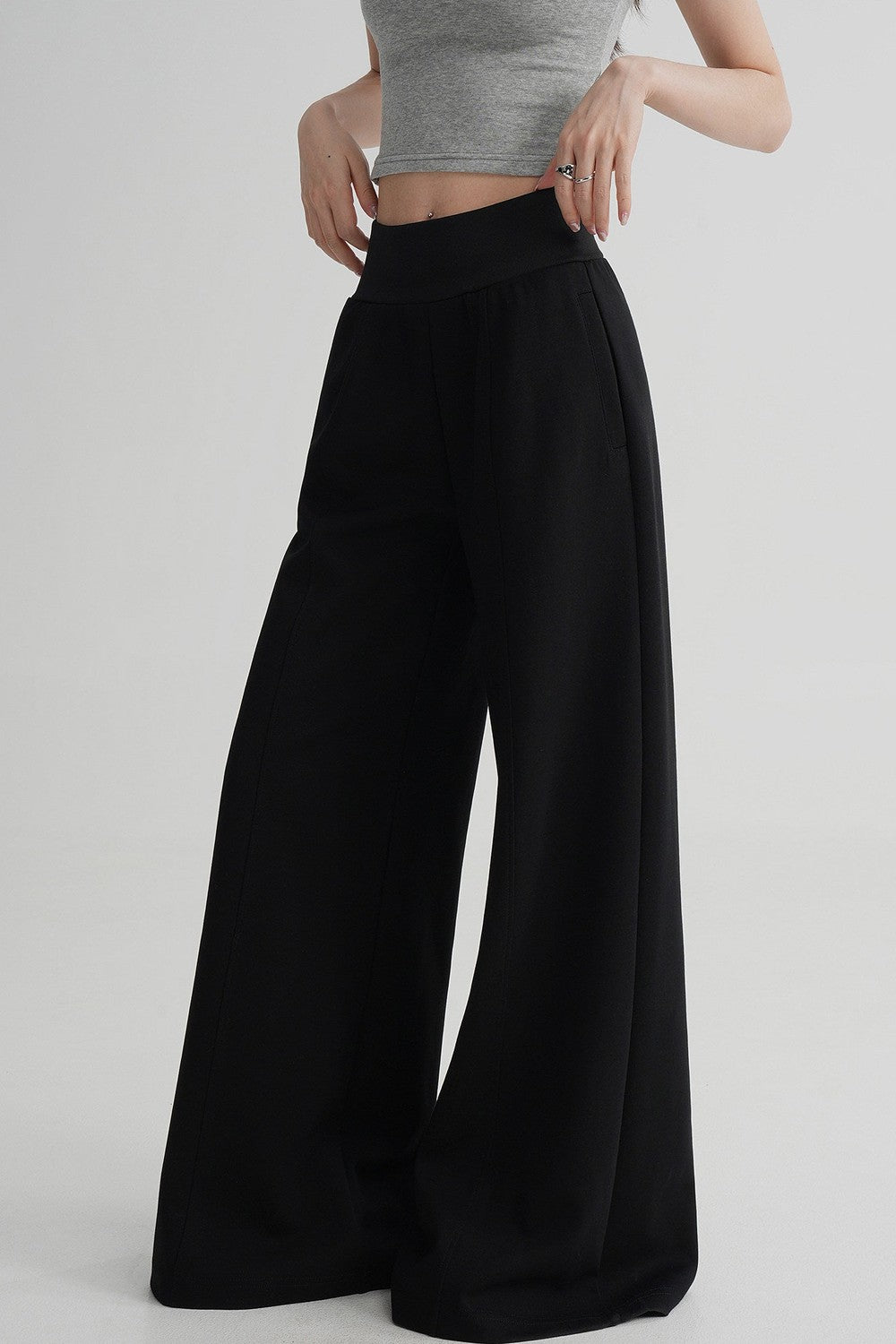 High-Waisted Flared Versatile Pants