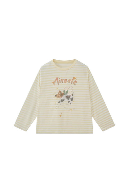Colorful Striped Long Sleeve T-Shirt