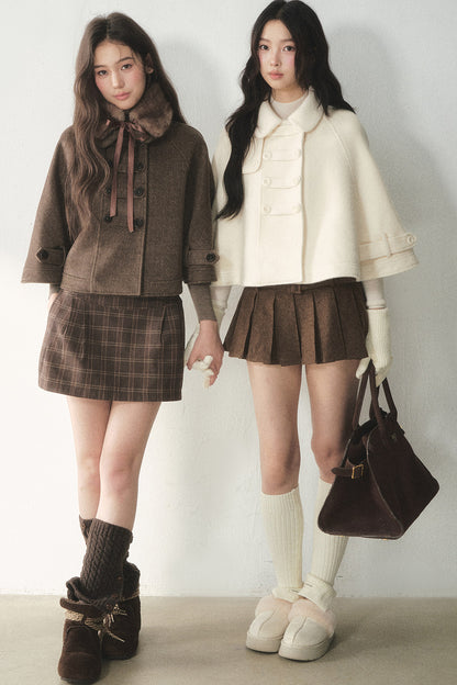 Wool Napoleon Cape