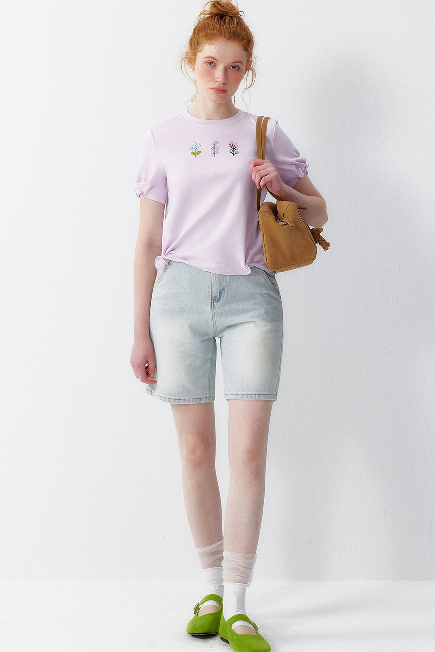 Pink Embroidery T-Shirt